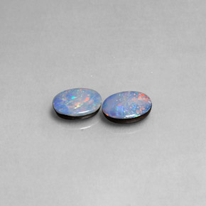 Achetez naturel ct multicolore doublet d'opale gems, coupe ovale, en provenance australie chez gemselect. en stock, livraison internationale!