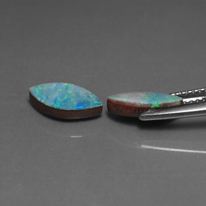 Achetez naturel ct multicolore doublet d'opale gems, marquise, en provenance australie chez gemselect. en stock, livraison internationale!