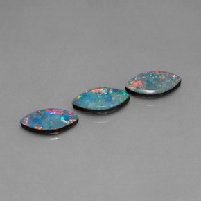 Achetez naturel ct multicolore doublet d'opale gems, marquise, en provenance australie chez gemselect. en stock, livraison internationale!