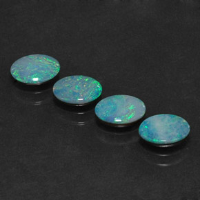 Achetez naturel ct multicolore doublet d'opale gems, coupe ovale, en provenance australie chez gemselect. en stock, livraison internationale!