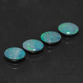 Achetez naturel ct multicolore doublet d'opale gems, coupe ovale, en provenance australie chez gemselect. en stock, livraison internationale!