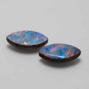 Achetez naturel ct multicolore doublet d'opale gems, marquise, en provenance australie chez gemselect. en stock, livraison internationale!