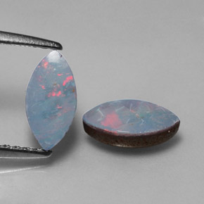 Achetez naturel ct multicolore doublet d'opale gems, marquise, en provenance australie chez gemselect. en stock, livraison internationale!
