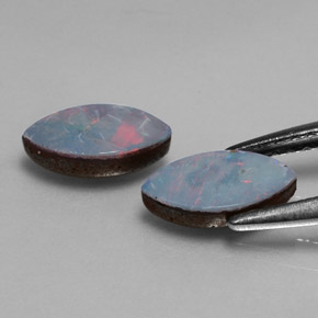 Achetez naturel ct multicolore doublet d'opale gems, marquise, en provenance australie chez gemselect. en stock, livraison internationale!