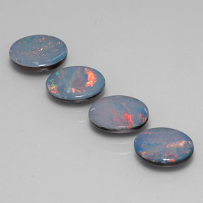 Achetez naturel 3,09ct multicolore doublet d'opale gems, coupe ovale, en provenance australie chez gemselect. en stock, livraison internationale!