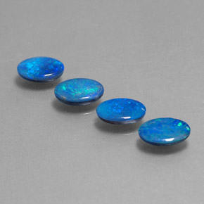 Achetez naturel ct multicolore doublet d'opale gems, coupe ovale, en provenance australie chez gemselect. en stock, livraison internationale!