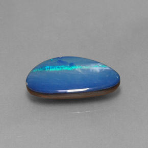 Doublet d'opale multicolore naturelle forme fantaisie, 2,97 ct, opaque