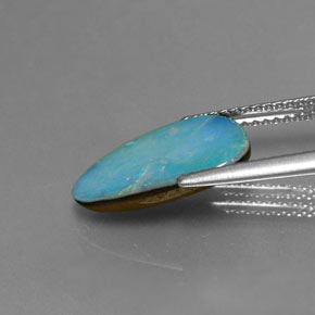 Doublet d'opale multicolore naturelle forme fantaisie, 2,26 ct, opaque