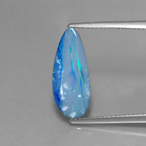Doublet d'opale multicolore naturelle forme fantaisie, 2,23 ct, opaque