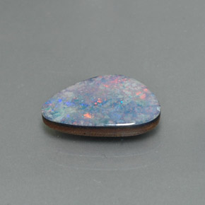 Doublet d'opale multicolore naturelle forme fantaisie, 2,09 ct, opaque