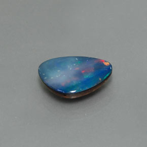 Doublet d'opale multicolore naturelle forme fantaisie, 1,62 ct, opaque