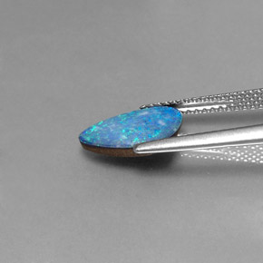 Doublet d'opale multicolore naturelle forme fantaisie, 1,29 ct, opaque