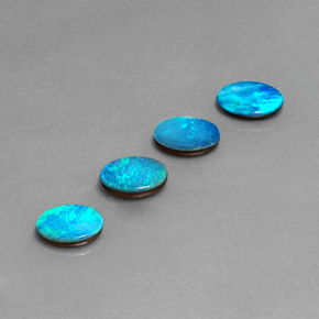 Achetez naturel ct multicolore doublet d'opale gems, coupe ovale, en provenance australie chez gemselect. en stock, livraison internationale!