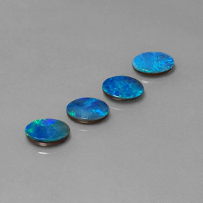 Achetez naturel ct multicolore doublet d'opale gems, coupe ovale, en provenance australie chez gemselect. en stock, livraison internationale!