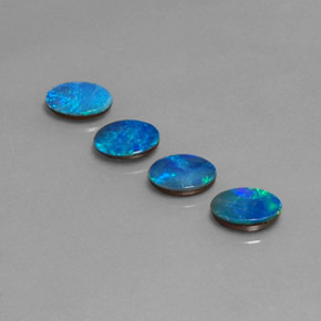 Achetez naturel ct multicolore doublet d'opale gems, coupe ovale, en provenance australie chez gemselect. en stock, livraison internationale!