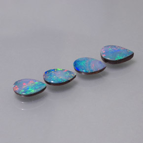 Achetez naturel ct Multicolore Opale Doublet gems, En forme de poire, En provenance Australie chez GemSelect. En stock, livraison internationale!