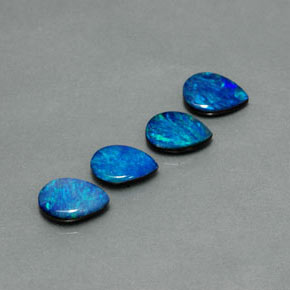 Shop natural ct Multicolore Opale Doublet gems, En forme de poire, from Australie at GemSelect. In stock, global shipping!