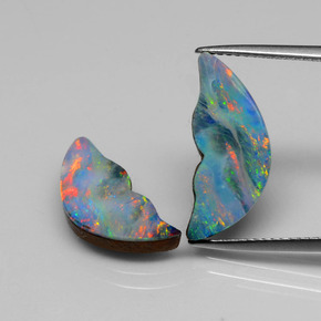 Achetez naturel ct multicolore doublet d'opale gems, forme fantaisie, en provenance australie chez gemselect. en stock, livraison internationale!