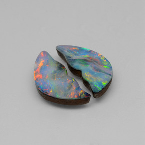 Achetez naturel ct multicolore doublet d'opale gems, forme fantaisie, en provenance australie chez gemselect. en stock, livraison internationale!