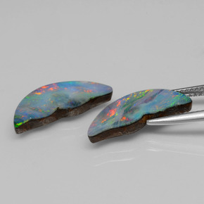 Achetez naturel ct multicolore doublet d'opale gems, forme fantaisie, en provenance australie chez gemselect. en stock, livraison internationale!