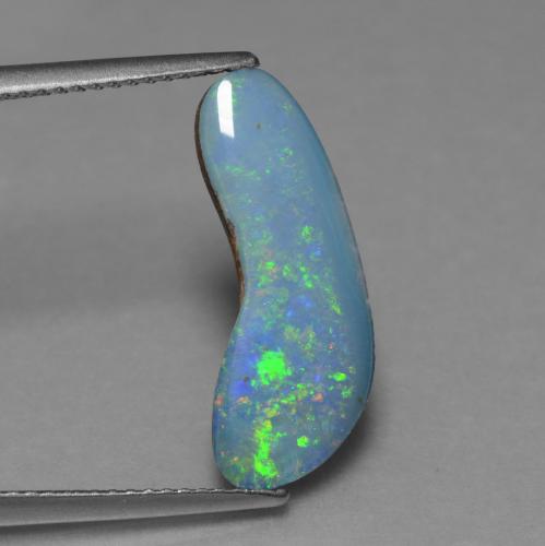 Opale Doublet Multicolore naturelle Forme fantaisie, 3.36 ct, Opaque