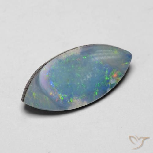 Opale Doublet Multicolore naturelle Marquise, 1.97 ct, Opaque