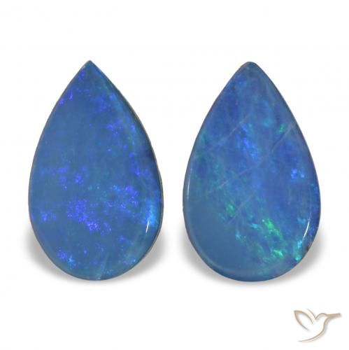 Shop natural 1.17ct Multicolore Opale Doublet gems, En forme de poire, from Australie at GemSelect. In stock, global shipping!