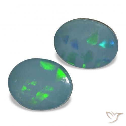 Shop natural 2.31ct Multicolore Opale Doublet gems, ovale, from Australie at GemSelect. In stock, global shipping!