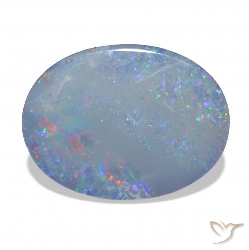 Opale Doublet Multicolore naturelle ovale, 8.15 ct, Opaque