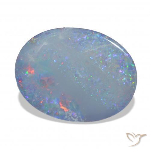 Opale Doublet Multicolore naturelle ovale, 8.15 ct, Opaque