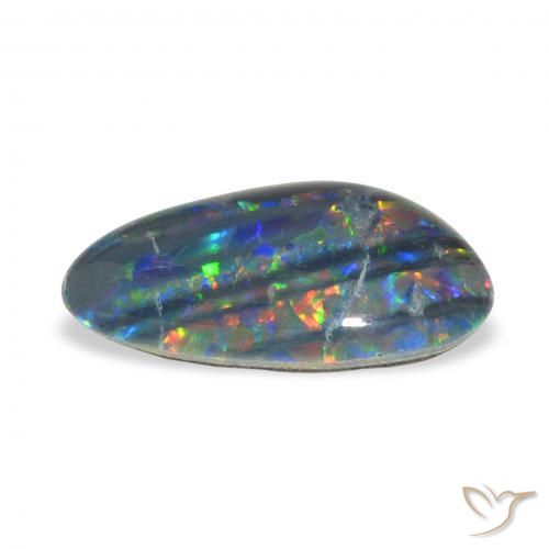 Triplet d'opale Multicolore naturelle Fantaisie, 3.25 ct, Opaque