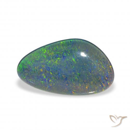 Triplet d'opale Multicolore naturelle Fantaisie, 3.23 ct, Opaque