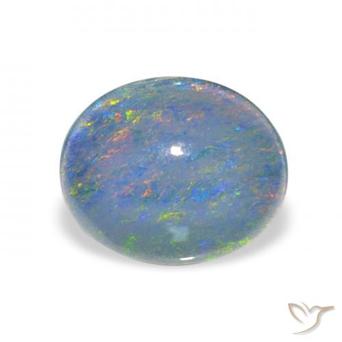2.42ct Multicolore Triplet d'opale, ovale, Opaque