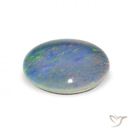 Triplet d'opale Multicolore naturelle ovale, 2.42 ct, Opaque