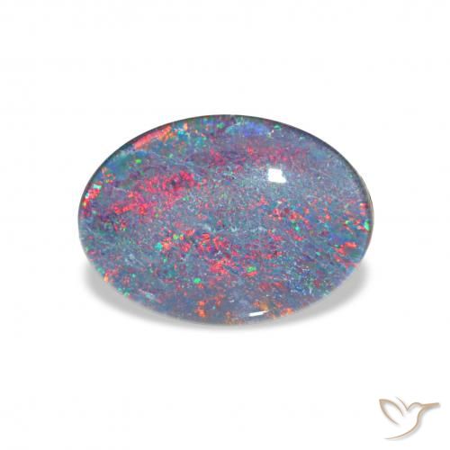 3.74ct Multicolore Triplet d'opale, ovale, Opaque