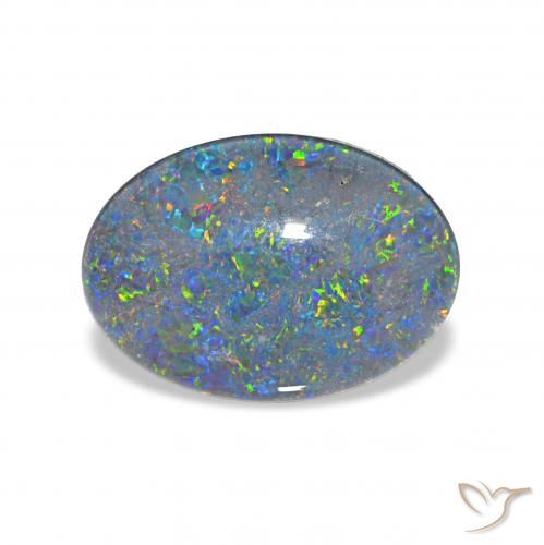3.70ct Multicolore Triplet d'opale, ovale, Opaque