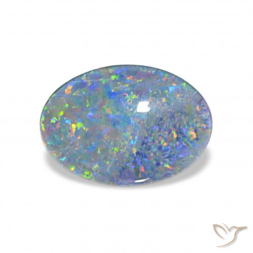 3.36ct Multicolore Triplet d'opale, ovale, Opaque