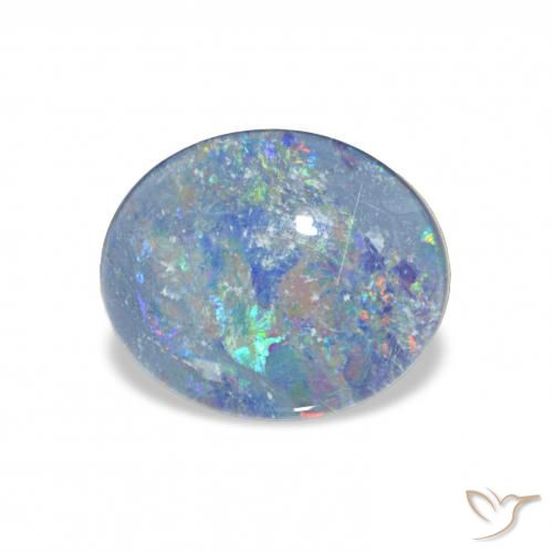 2.86ct Multicolore Triplet d'opale, ovale, Opaque