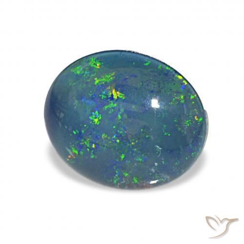 Triplet d'opale Multicolore naturelle ovale, 2.93 ct, Opaque