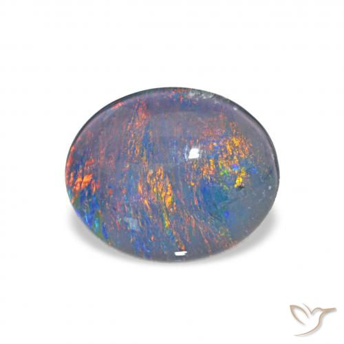2.51ct Multicolore Triplet d'opale, ovale, Opaque