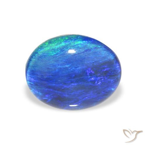 2.79ct Naturel Multicolore Triplet d'opale, ovale, Opaque