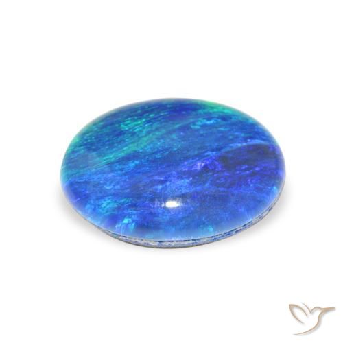 Triplet d'opale Multicolore naturelle ovale, 2.79 ct, Opaque
