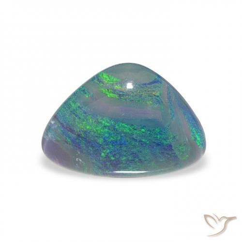 1.74ct Naturel Multicolore Triplet d'opale, Trillion, Opaque
