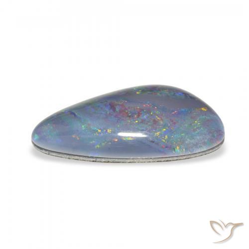 Triplet d'opale Multicolore naturelle Fantaisie, 4.22 ct, Opaque