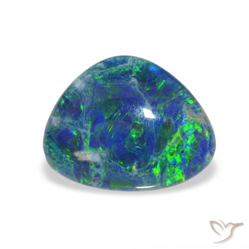3.17ct Naturel Multicolore Triplet d'opale, Fantaisie, Opaque
