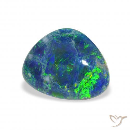 Triplet d'opale Multicolore naturelle Fantaisie, 3.17 ct, Opaque