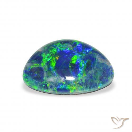 Triplet d'opale Multicolore naturelle Fantaisie, 3.17 ct, Opaque
