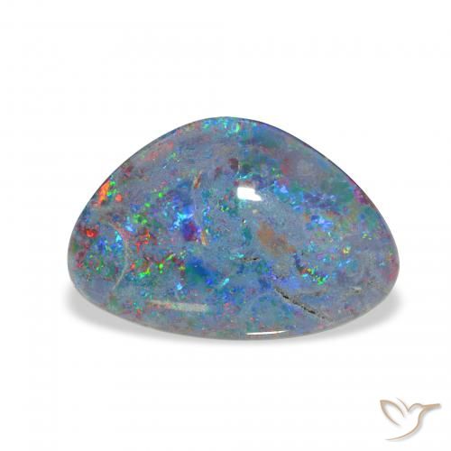 Triplet d'opale Multicolore naturelle Fantaisie, 4.35 ct, Opaque
