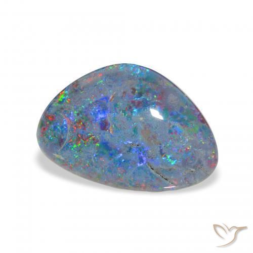 Triplet d'opale Multicolore naturelle Fantaisie, 4.35 ct, Opaque
