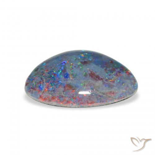 Triplet d'opale Multicolore naturelle Fantaisie, 4.35 ct, Opaque